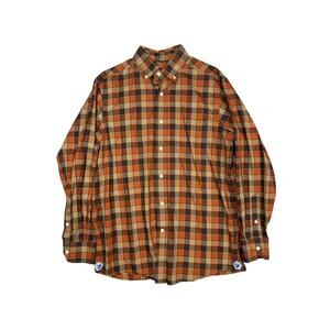 Cremieux Mens Checked Button Up Long Sleeve Shirt Size Medium ￼